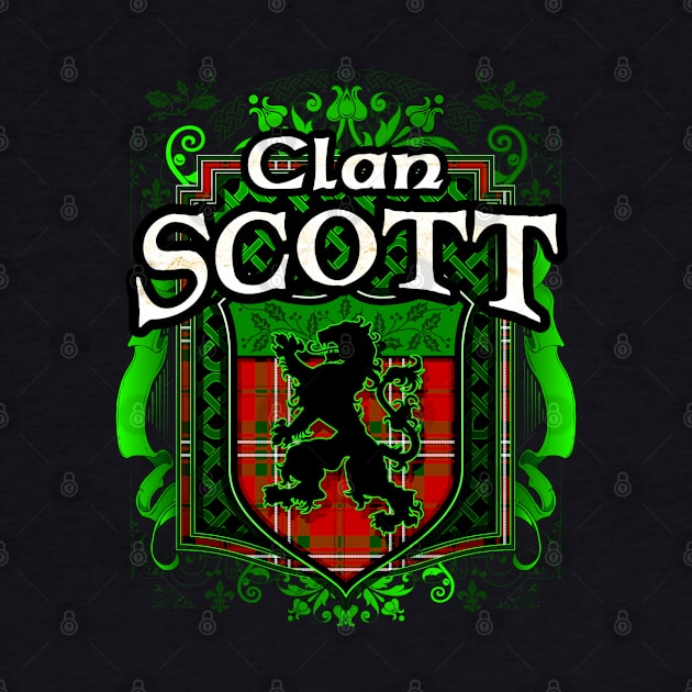 Clan Scott Tartan Lion by Celtic Folk